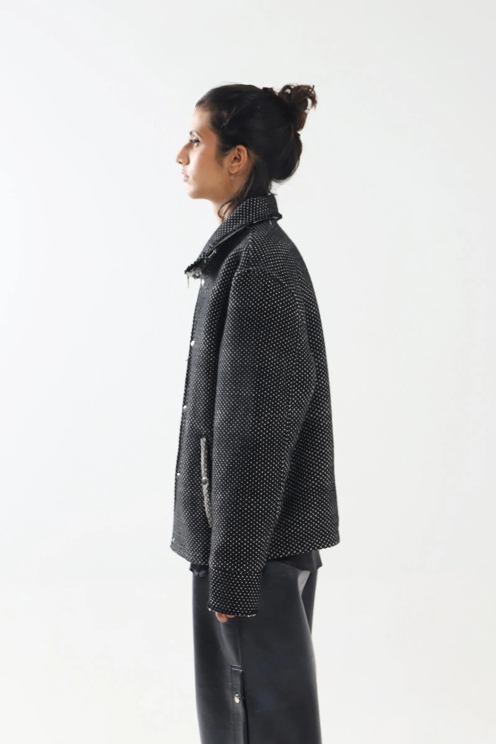 HANDWOVEN DOT JACKET