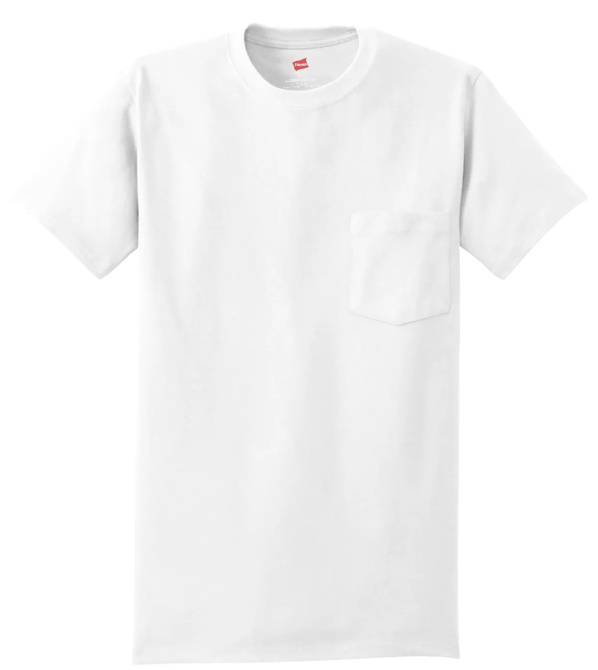 Hanes - Authentic 100% Cotton T-Shirt with Pocket. 5590