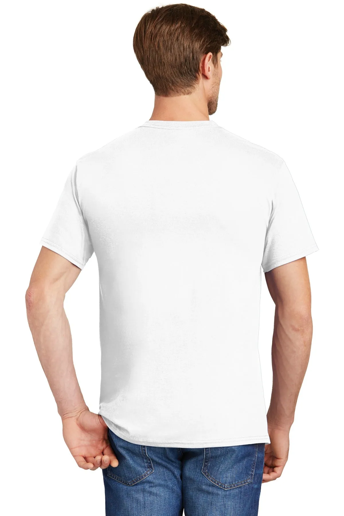 Hanes - Authentic 100% Cotton T-Shirt with Pocket. 5590