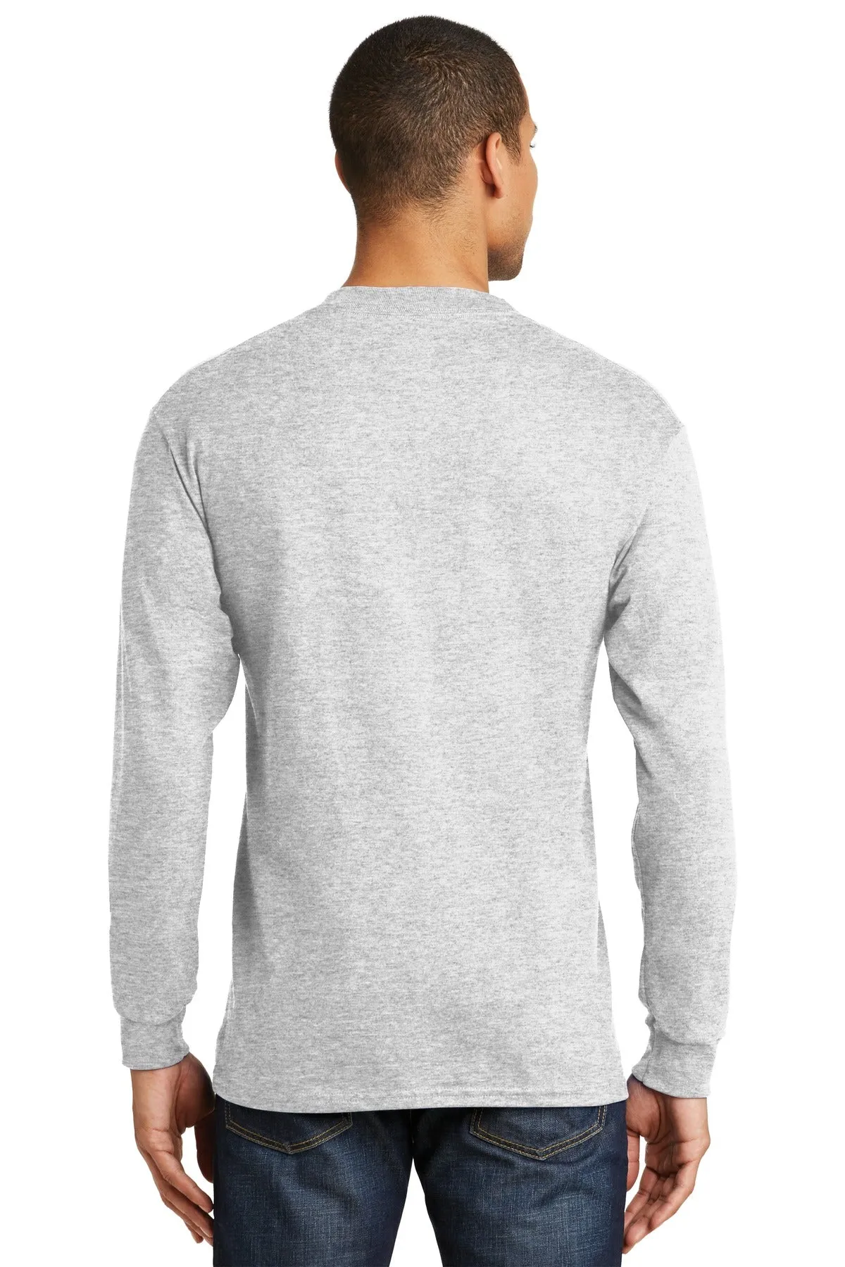 Hanes Beefy-T - 100% Cotton Long Sleeve T-Shirt. 5186