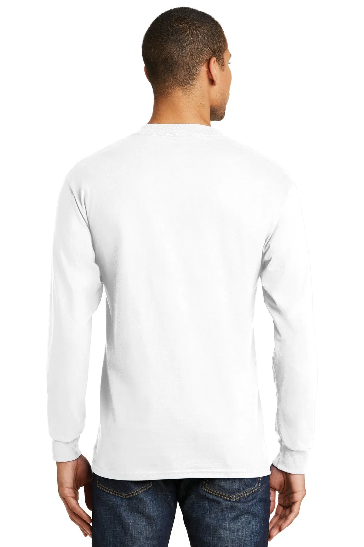 Hanes Beefy-T - 100% Cotton Long Sleeve T-Shirt. 5186