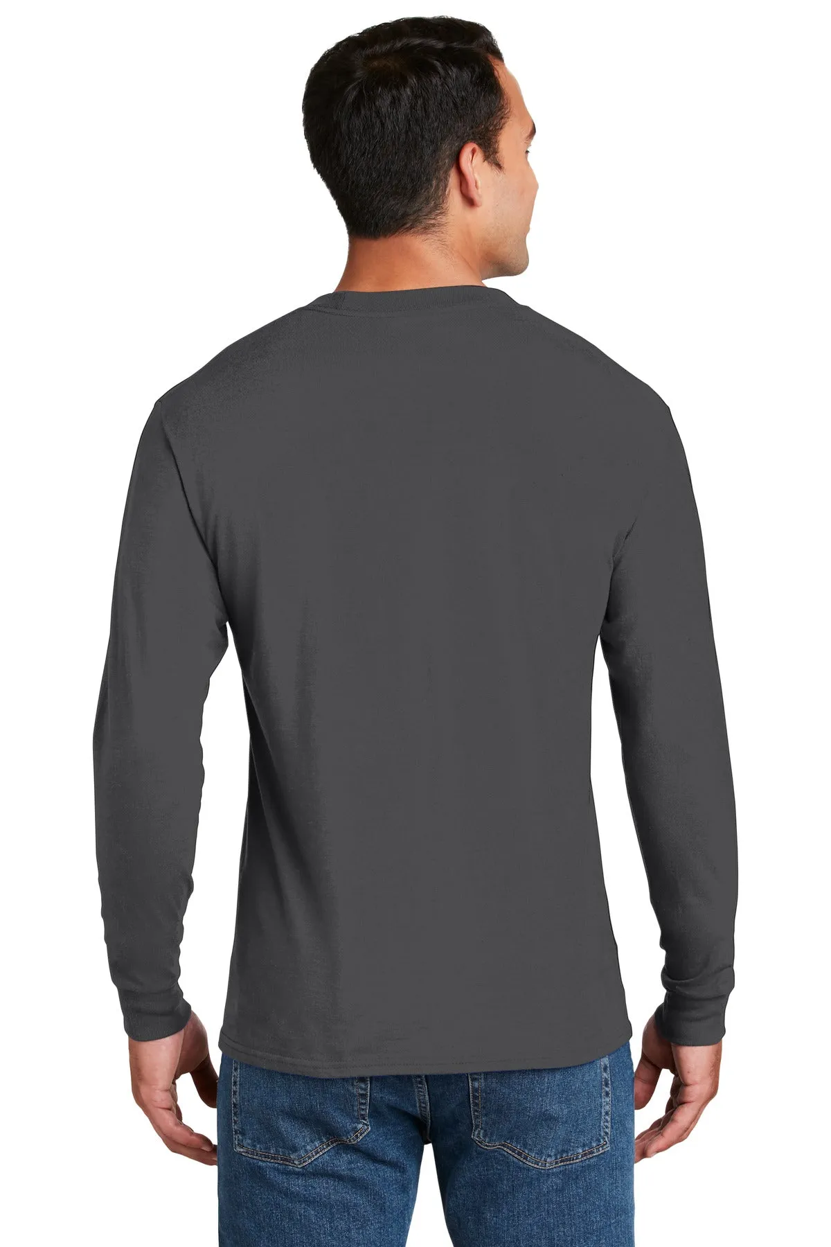 Hanes Beefy-T - 100% Cotton Long Sleeve T-Shirt. 5186