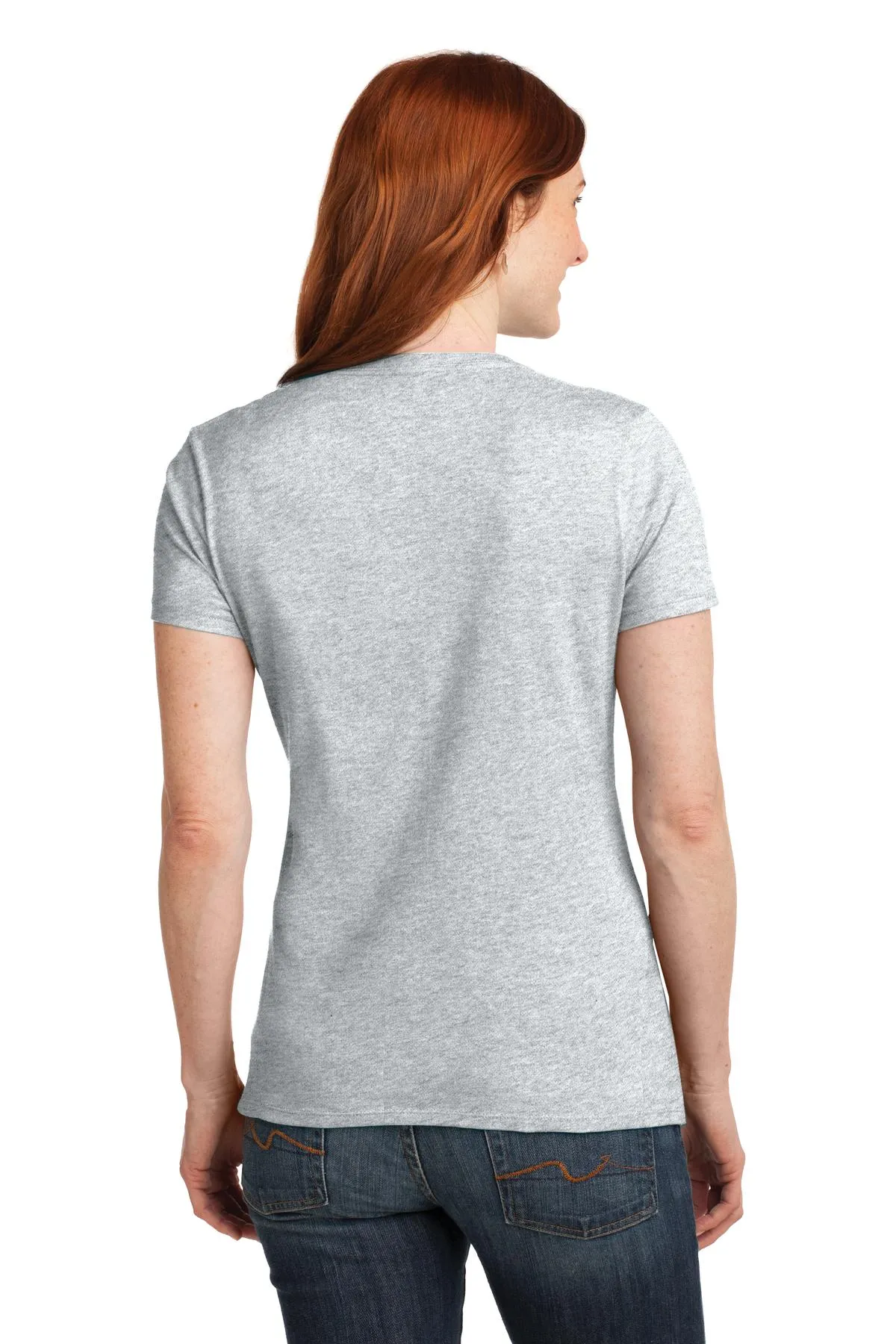 Hanes Ladies Perfect-T Cotton V-Neck T-Shirt. S04V