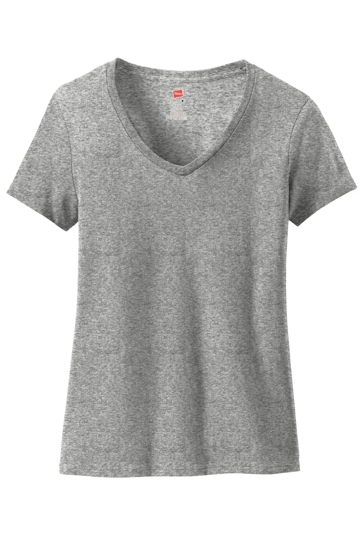 Hanes Ladies Perfect-T Cotton V-Neck T-Shirt. S04V