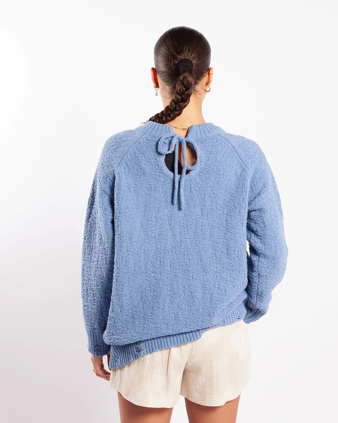 Holzweiler Bud Knit Sweater Light Blue