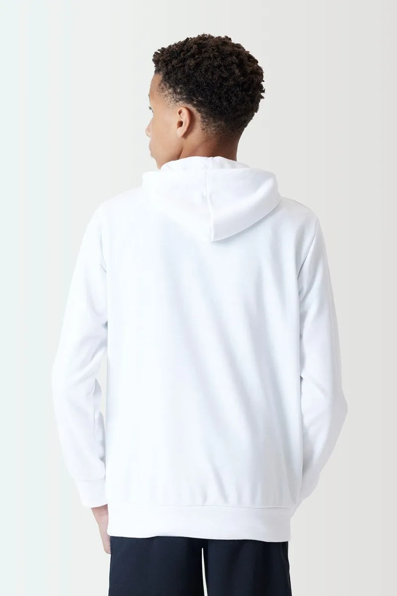 Junior Core Pullover Hoodie - White