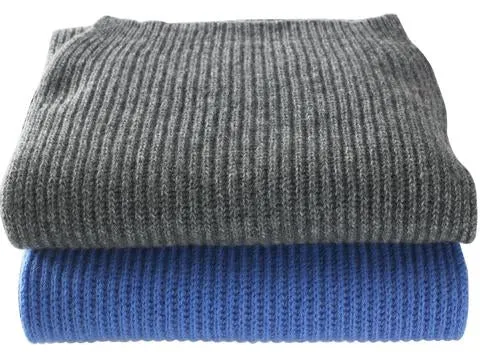 KNIT SCARF - GENUINE CASHMERE - MADE IN ITALY