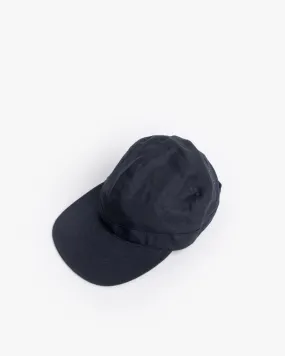 Linen Scout Cap in Navy