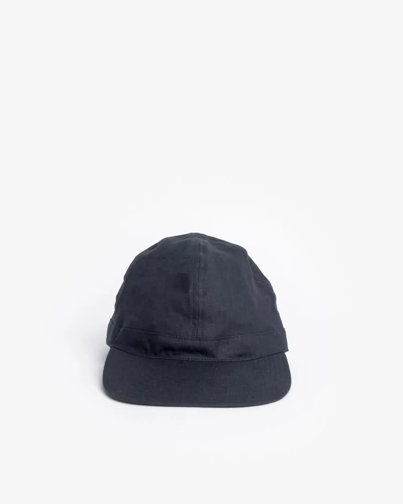 Linen Scout Cap in Navy