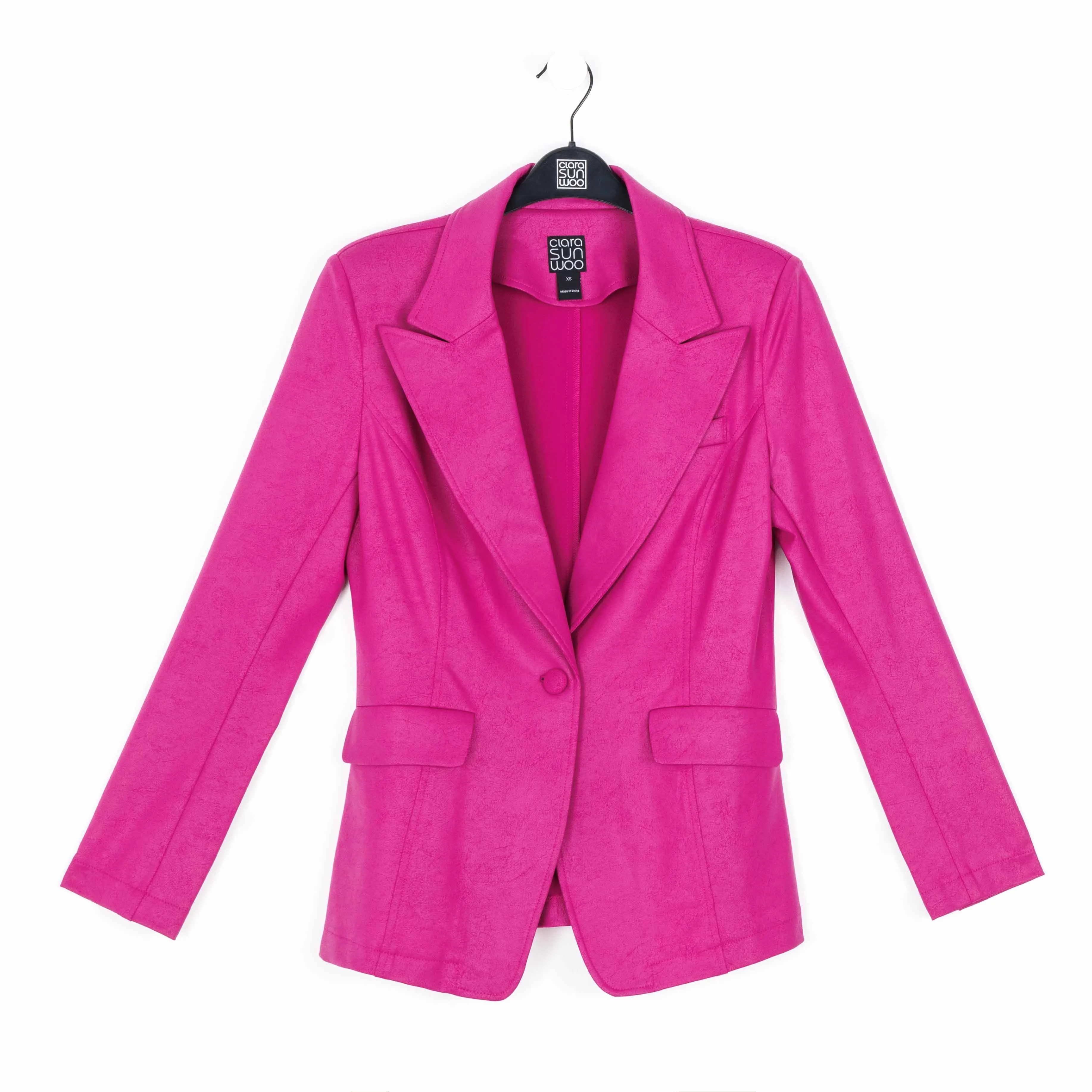 Liquid Leather™ Signature Pocket Blazer - Magenta - Limited Sizes!