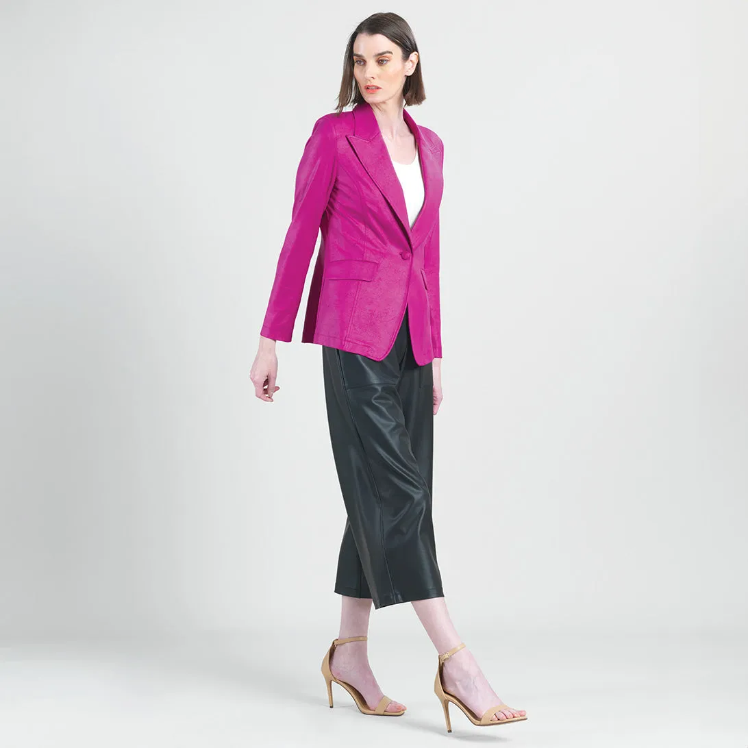 Liquid Leather™ Signature Pocket Blazer - Magenta - Limited Sizes!