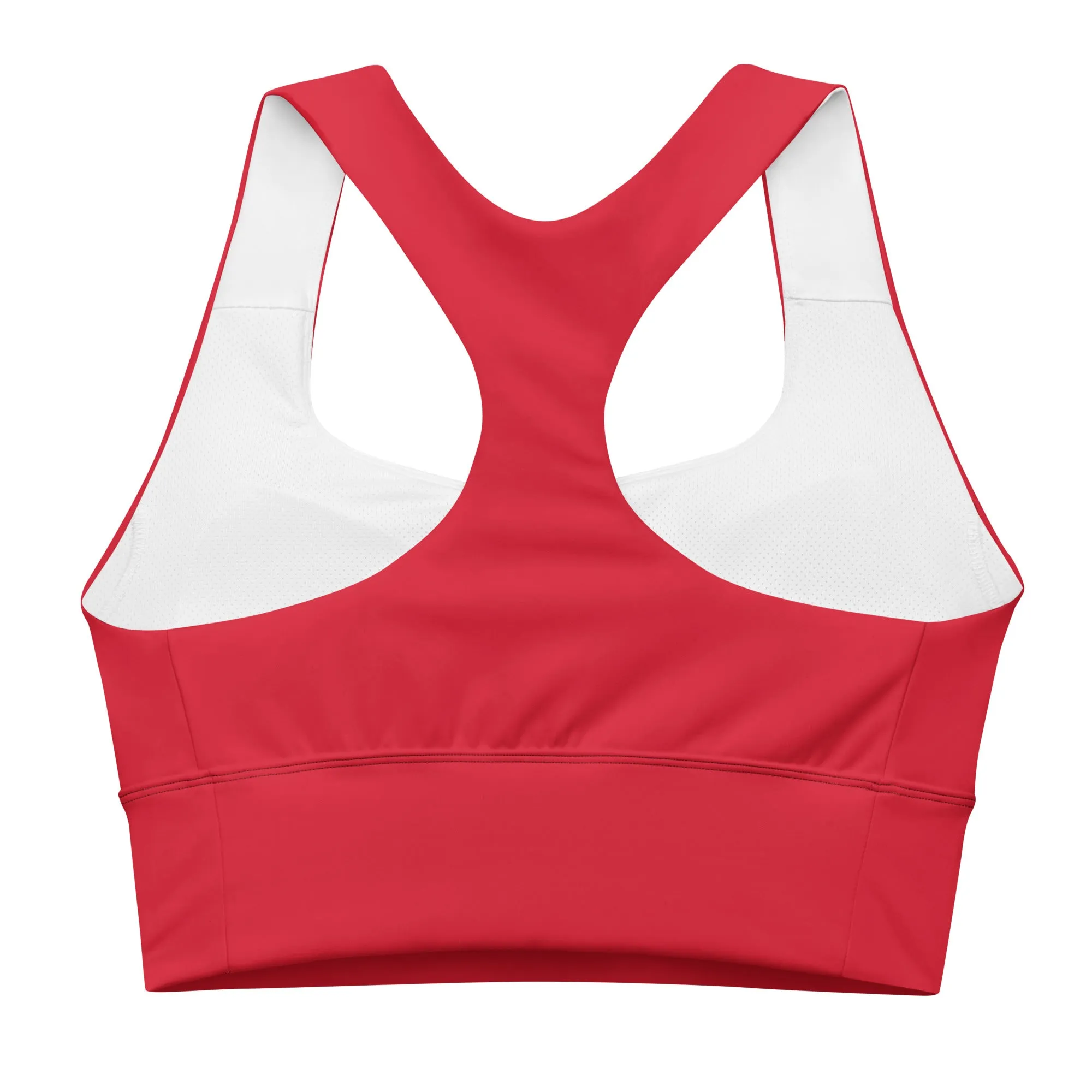 Longline Santa Red sports bra