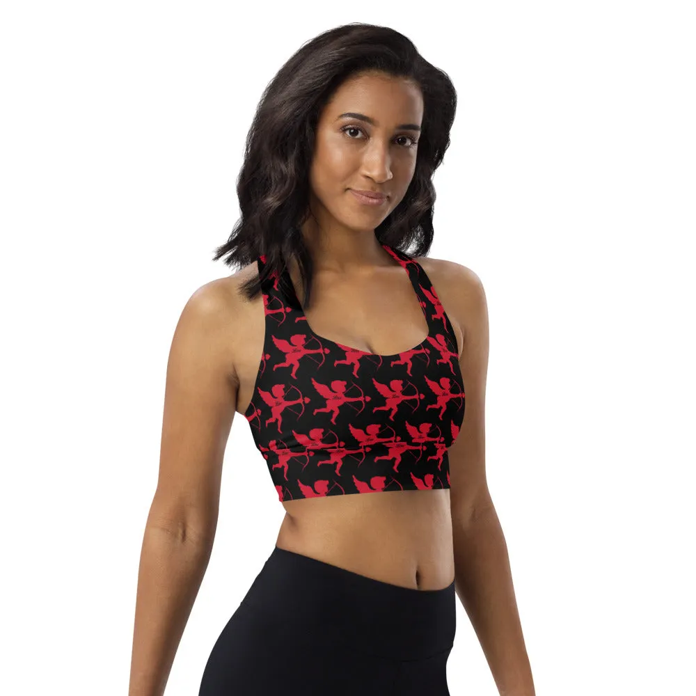 Longline sports bra Cupid Red