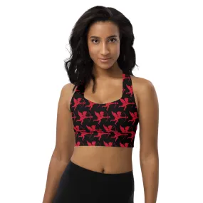 Longline sports bra Cupid Red