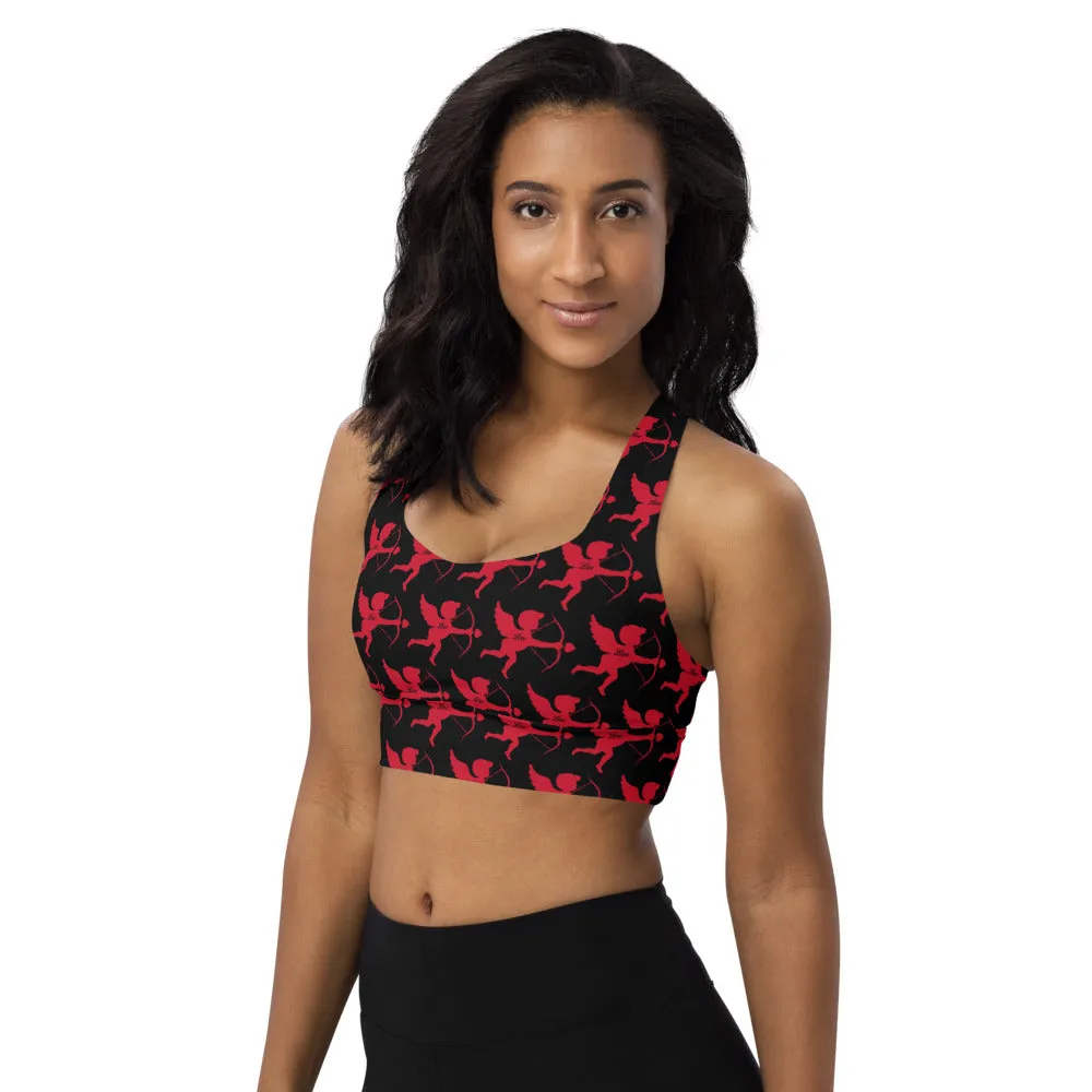 Longline sports bra Cupid Red