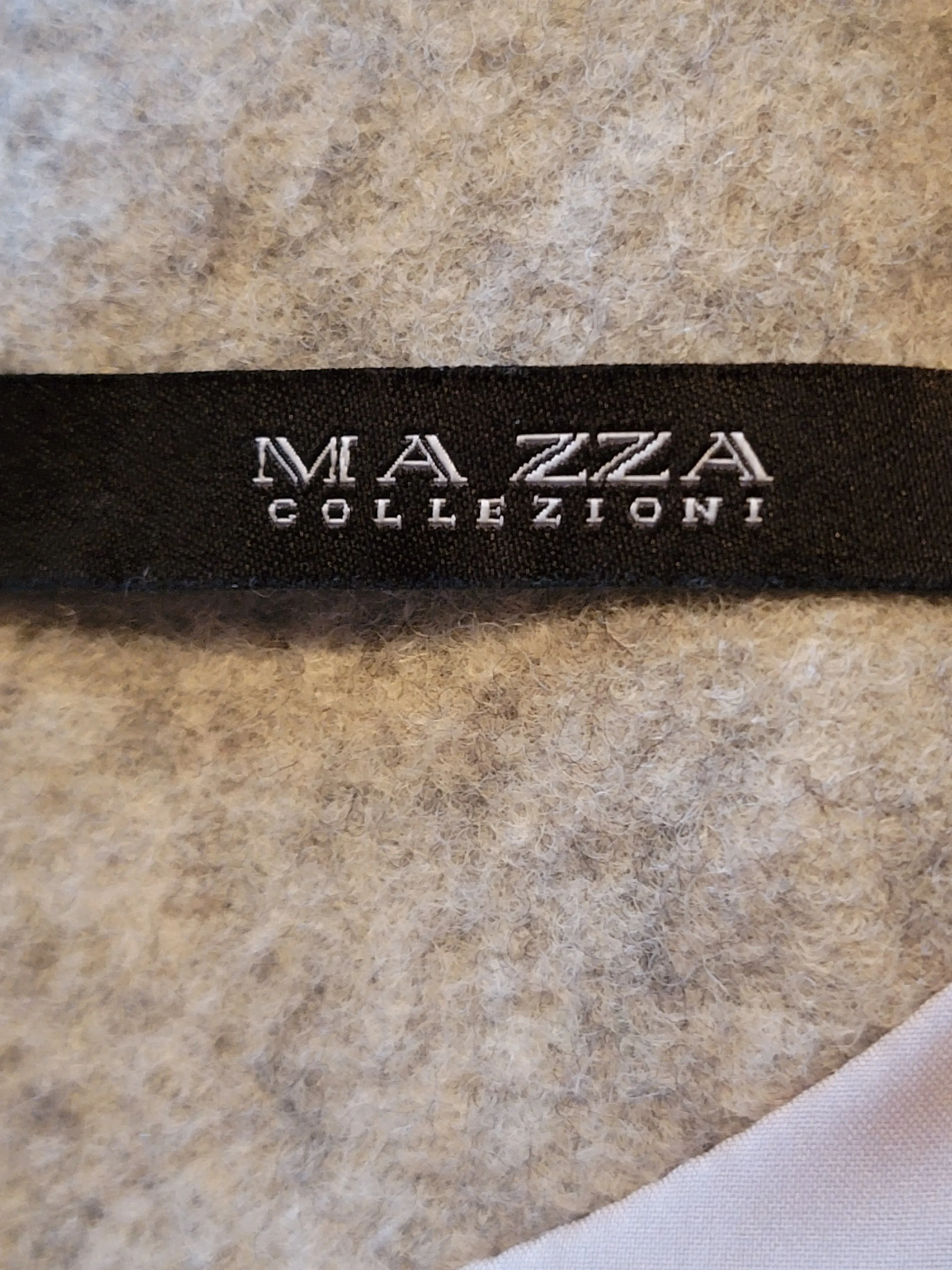 MAZZA Collezioni Gray and Black Ombre Wool Dress