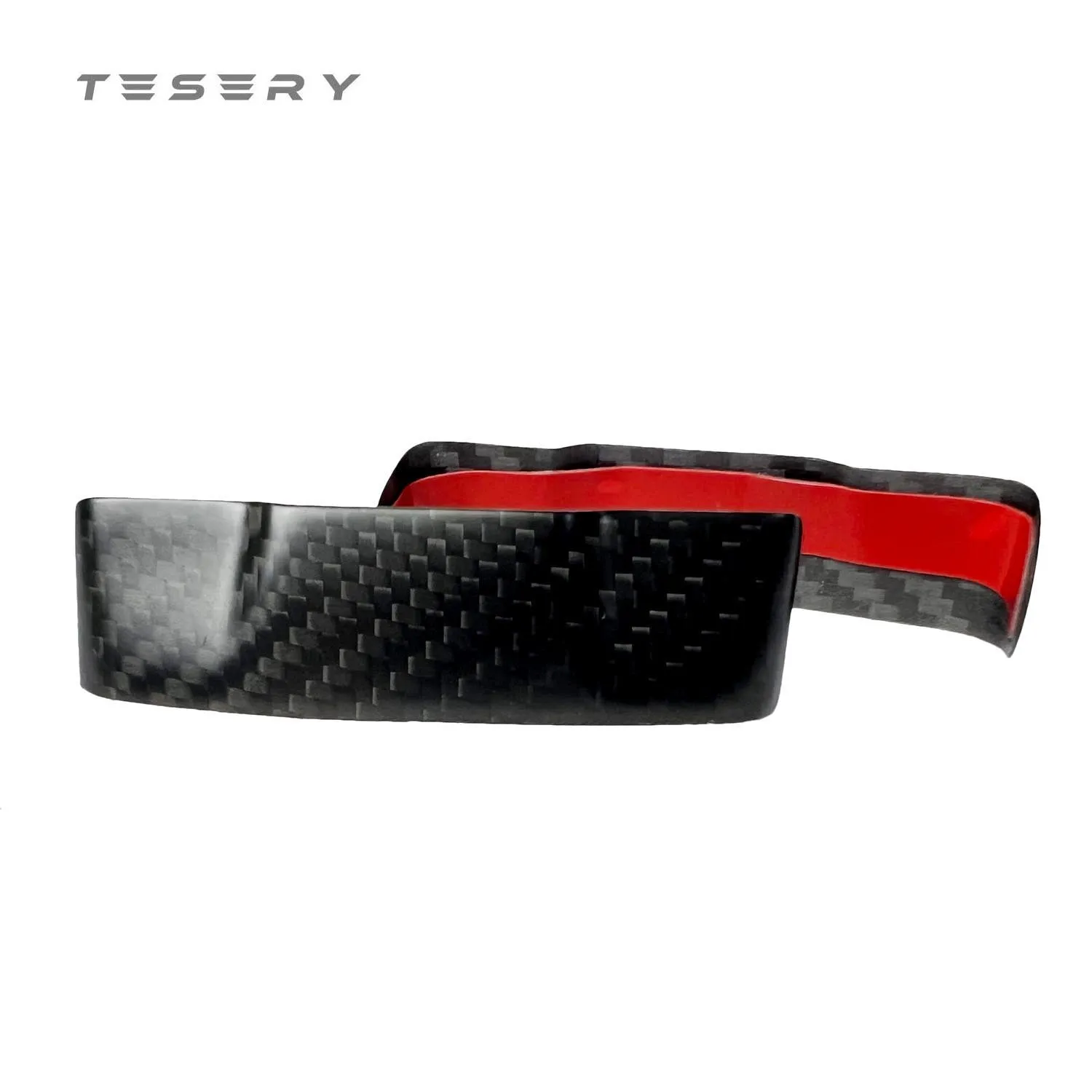 Model 3 / Y Seat Belt Buckle Cover Trim - Carbon Fiber Interior Mods（2pcs）