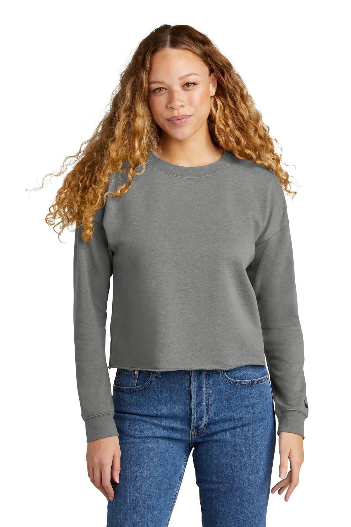 New Era Ladies Tri-Blend Fleece Crop Crew LNEA514