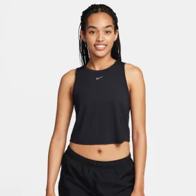 Nike Women's Dri-FIT One Classic Cropped Tank Black / Black