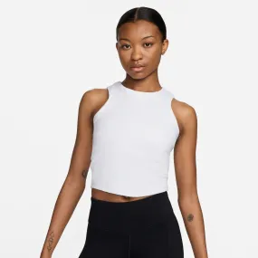 Nike Women's Dri-FIT One Cropped Tank White / Black