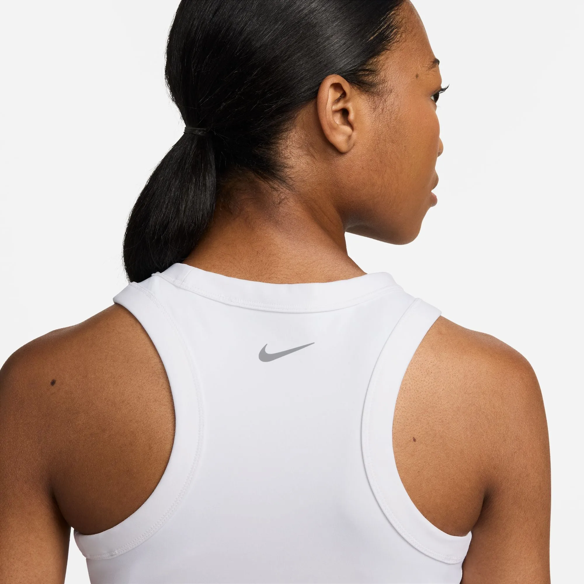 Nike Women's Dri-FIT One Cropped Tank White / Black