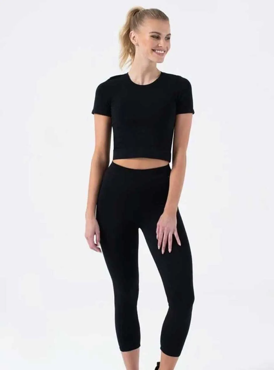 NUX Active Women's Our Favorite Crop Top - Black