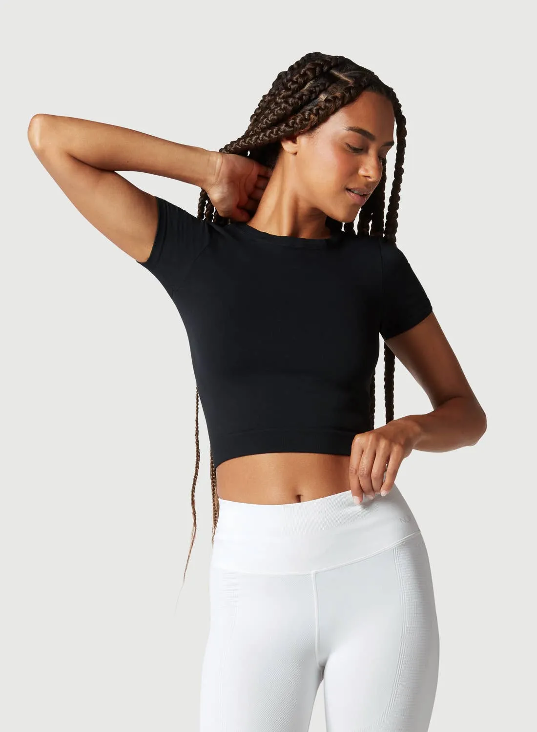 NUX Active Women's Our Favorite Crop Top - Black