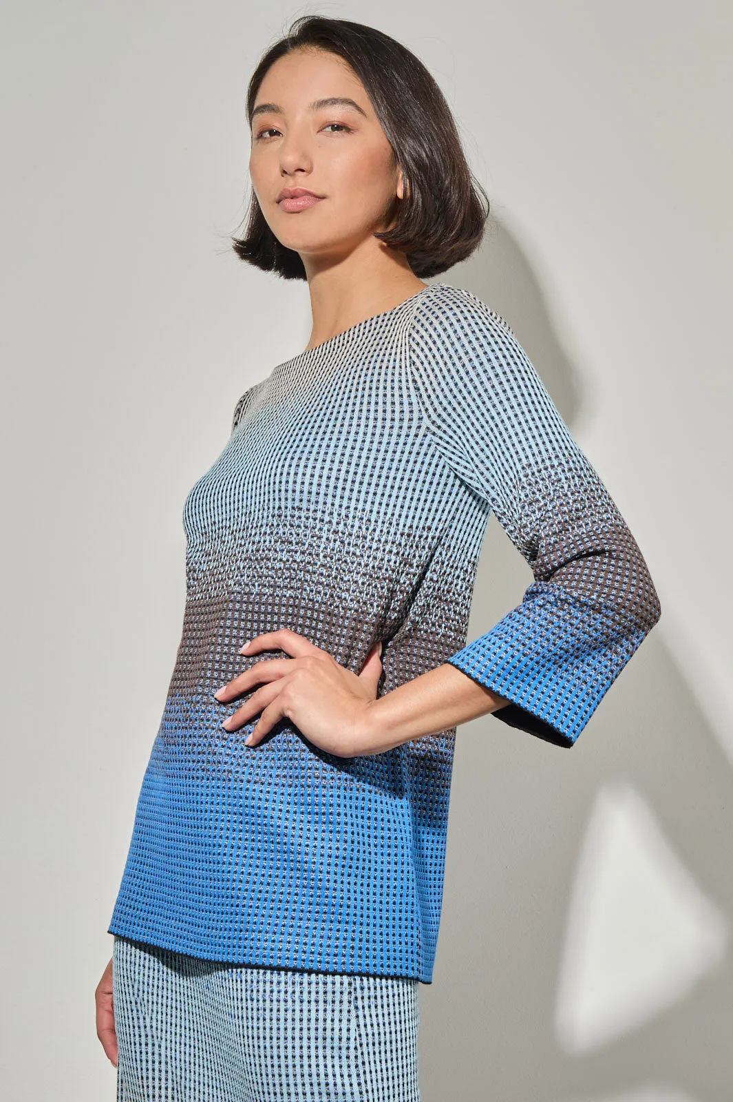 Ombre Jacquard Knit Tunic