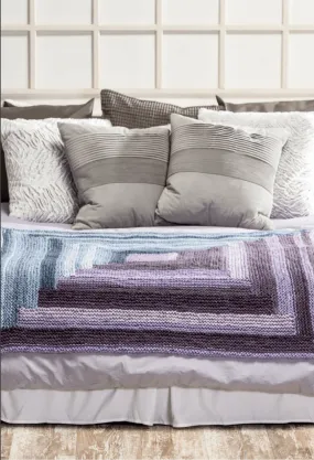 Ombre Log Cabin Blanket