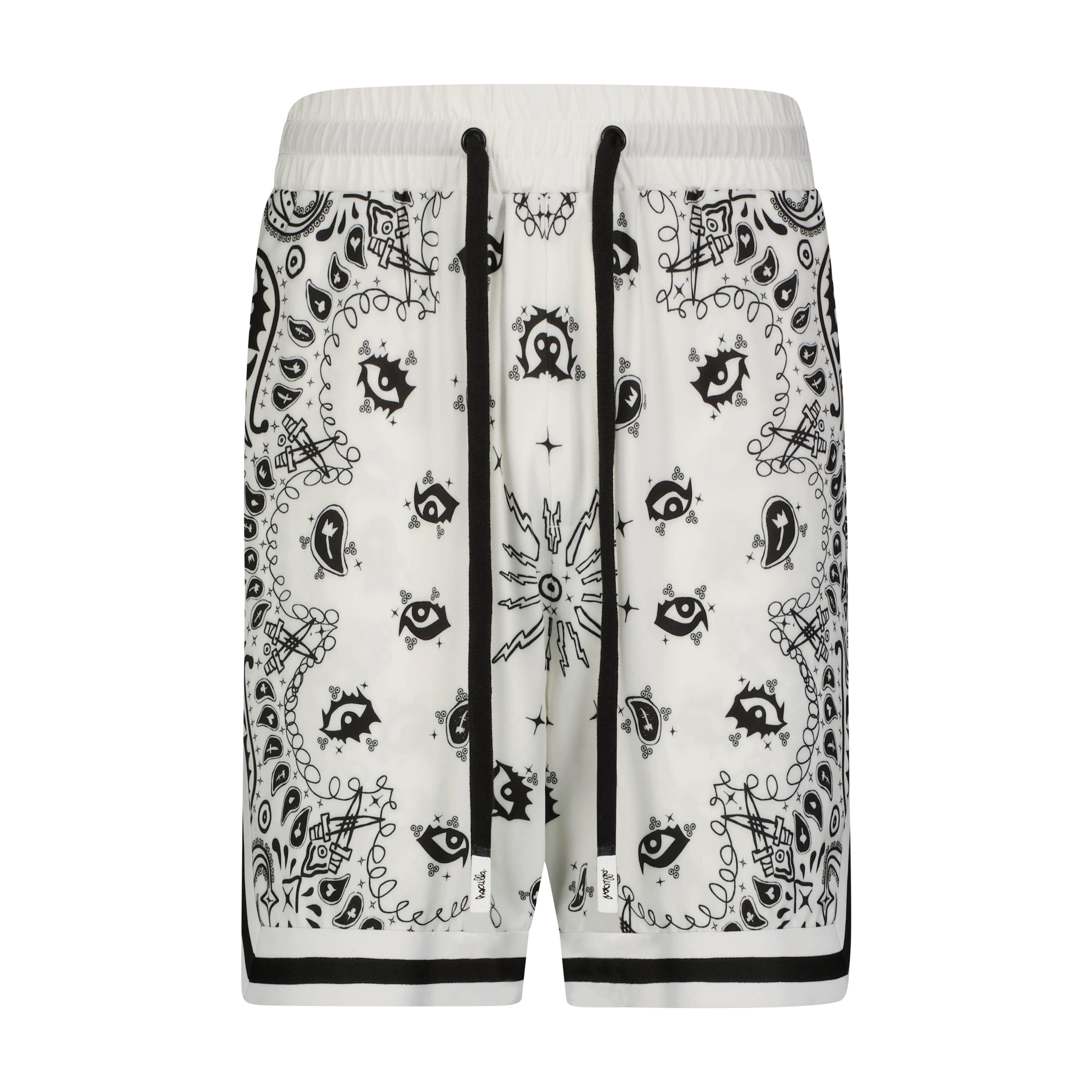 PAISLEY VISCOSE BASKETBALL SHORT