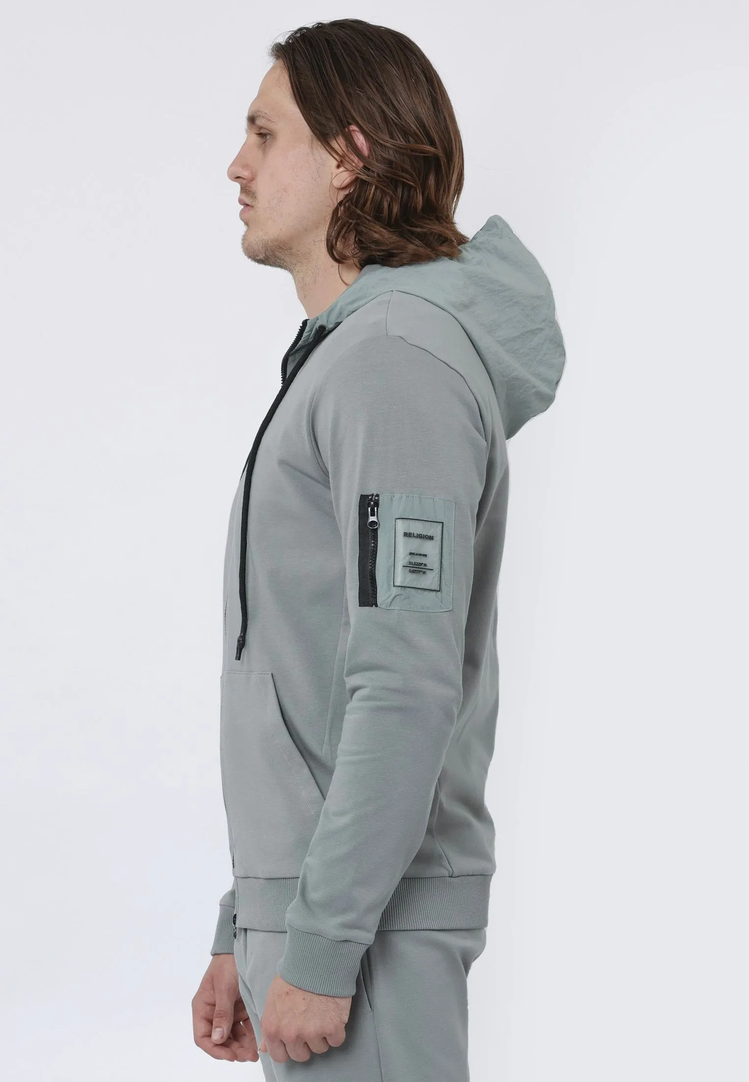 PANEL HOODIE SOFT KHAKI