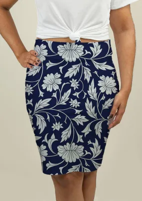 Pencil Skirt with Chinese pattern