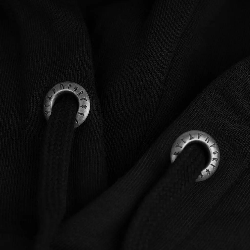 Premium Hoodie, Odin, Black