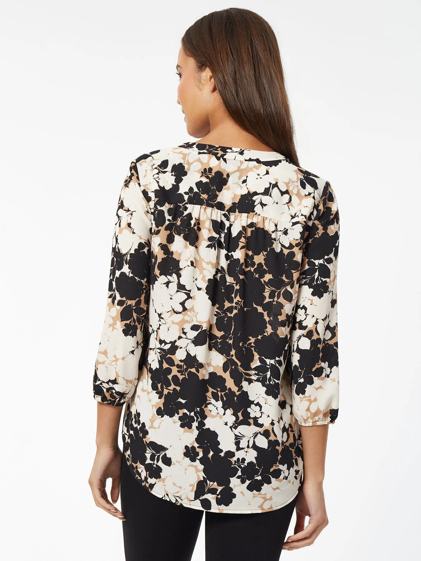 Printed Satin Twill Kelly Blouse