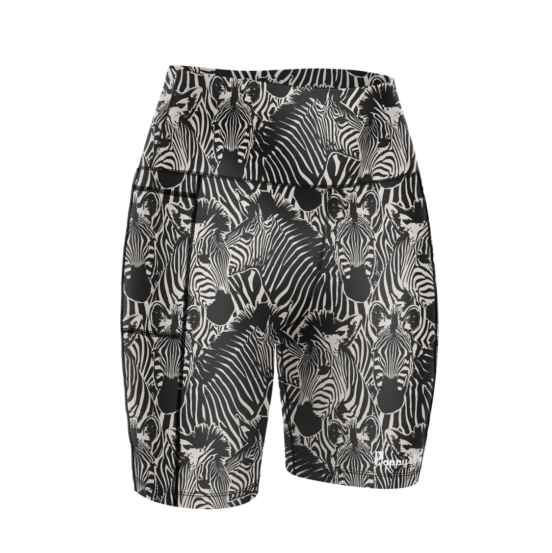 "Zoe zebra" fitted shorts