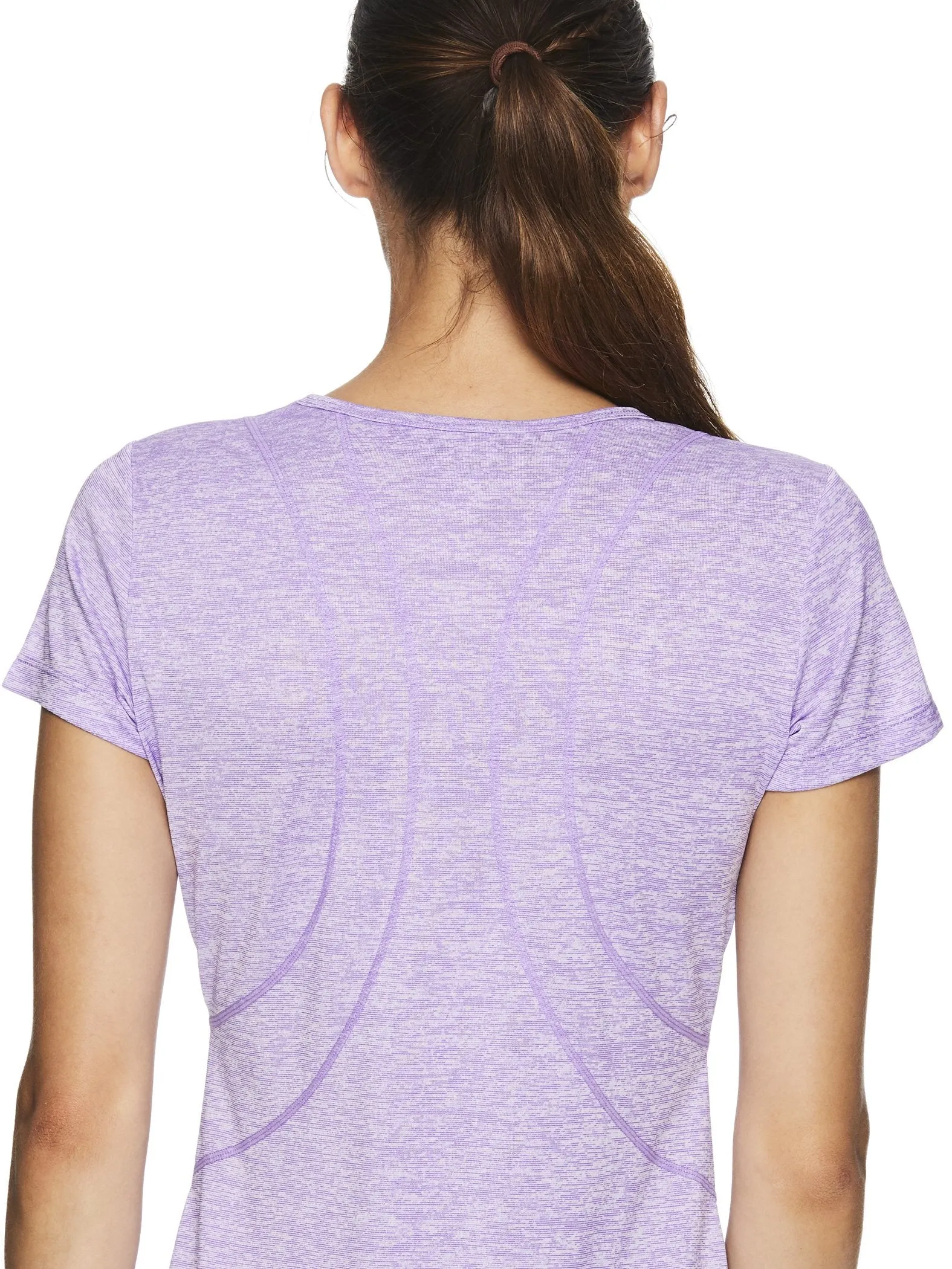 Reebok Women's Fitted Performance Feeder Stripe T-Shirt