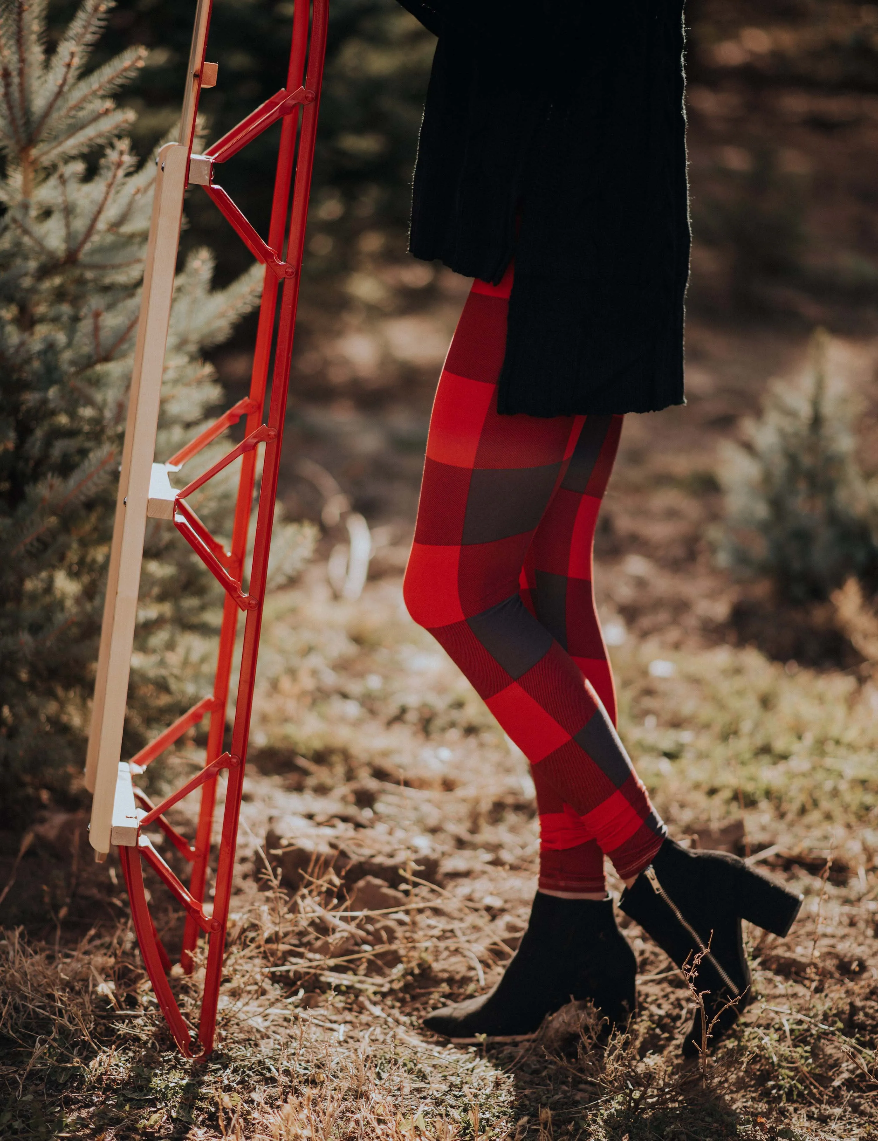 SA Exclusive Red Blockin' Around Leggings