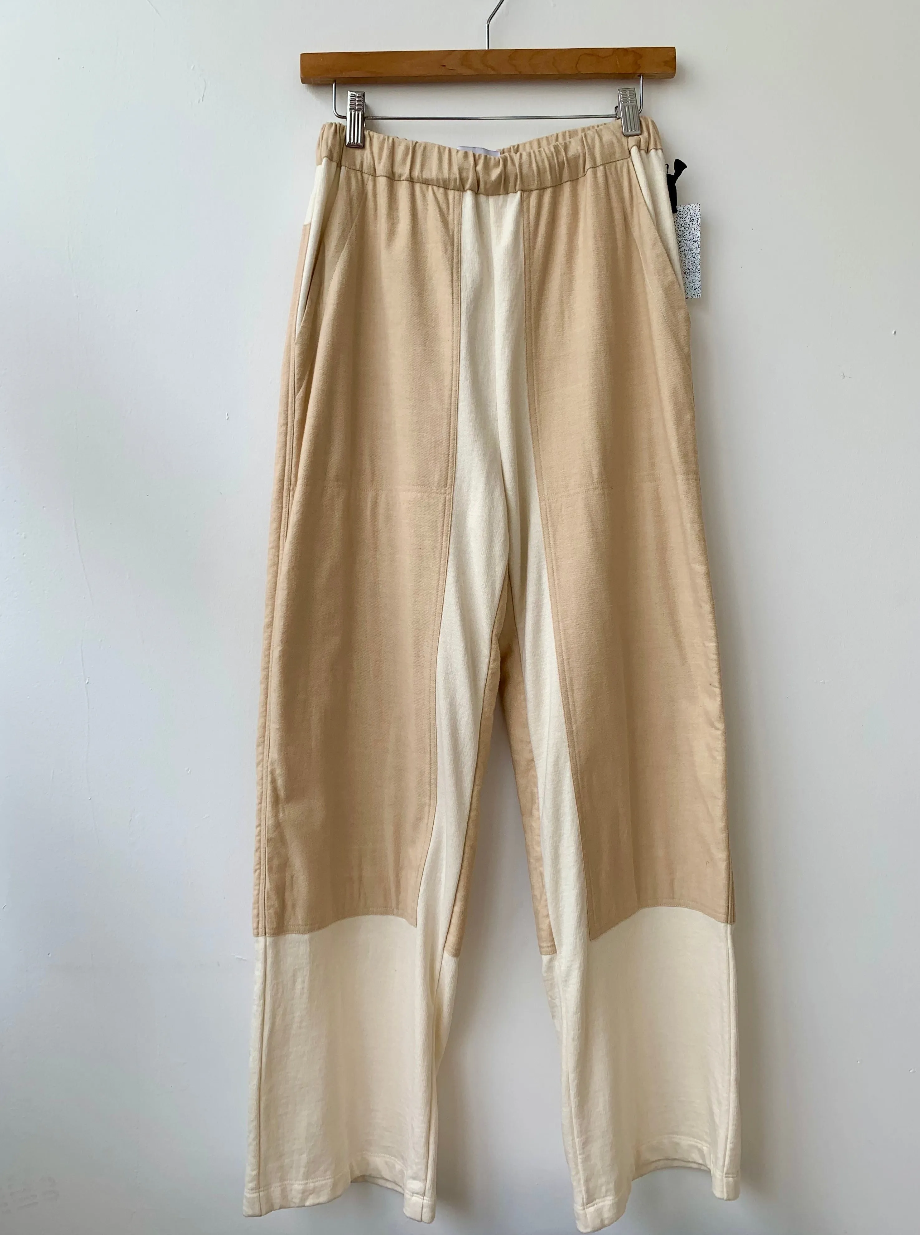 SAMPLE OKINI beige pant-XS- wide leg