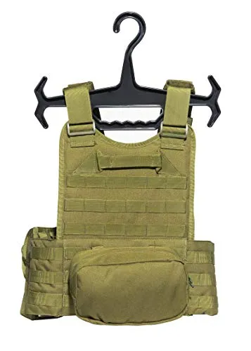 Sentry 2.0 Tactical Airsoft Vest with PALS Molle and Side Cummerbund, 600D Modular w/Triple Mag Pouch, IFAK pouch