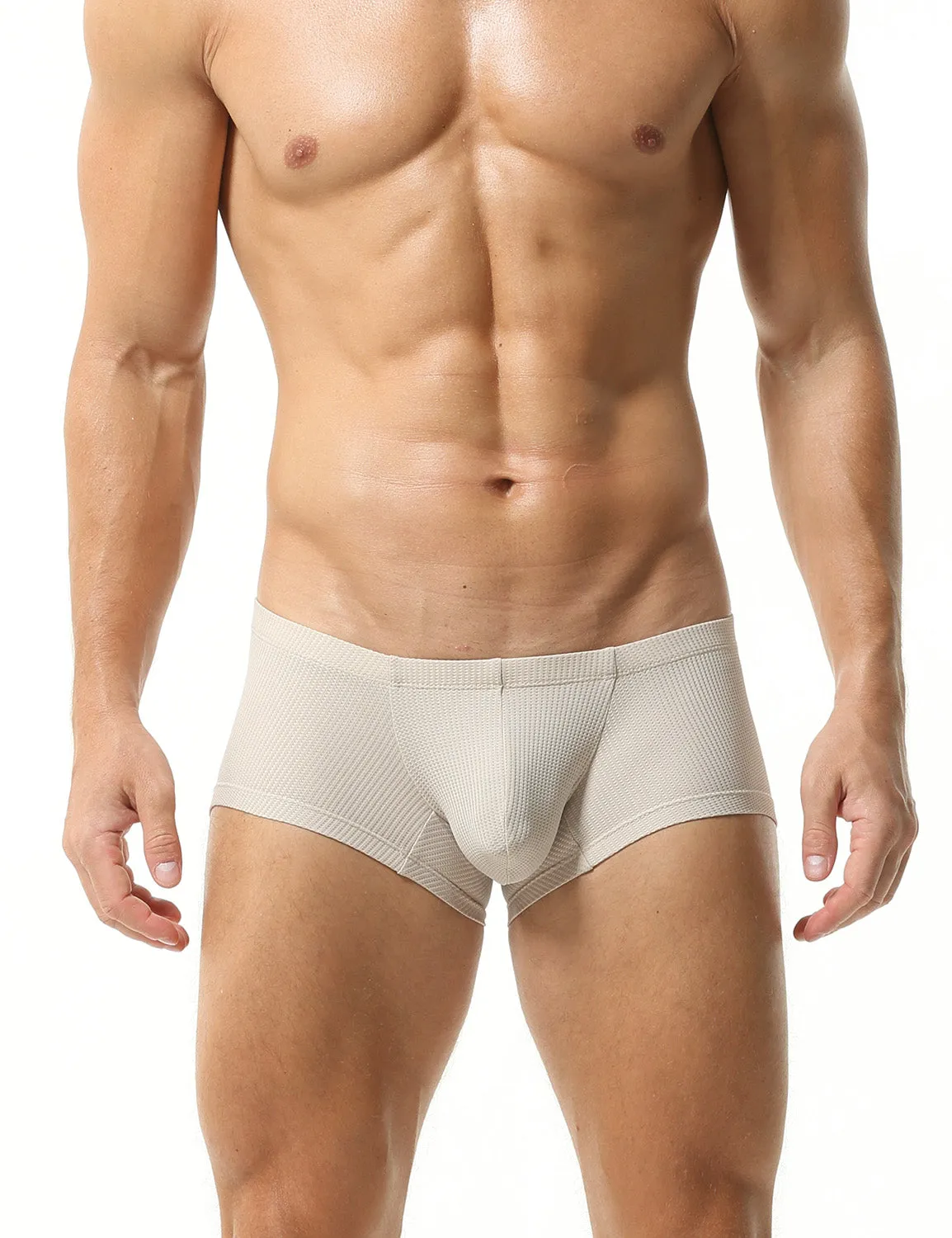 Solid Elastic Boxer Briefs 23202