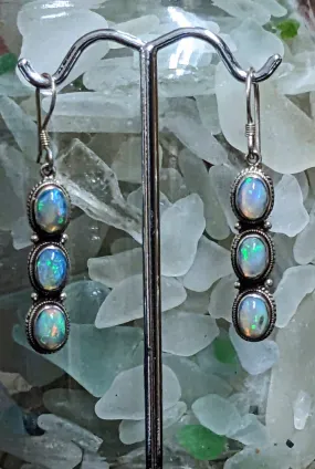 Strikingly Translucent Opal Drop Earrings