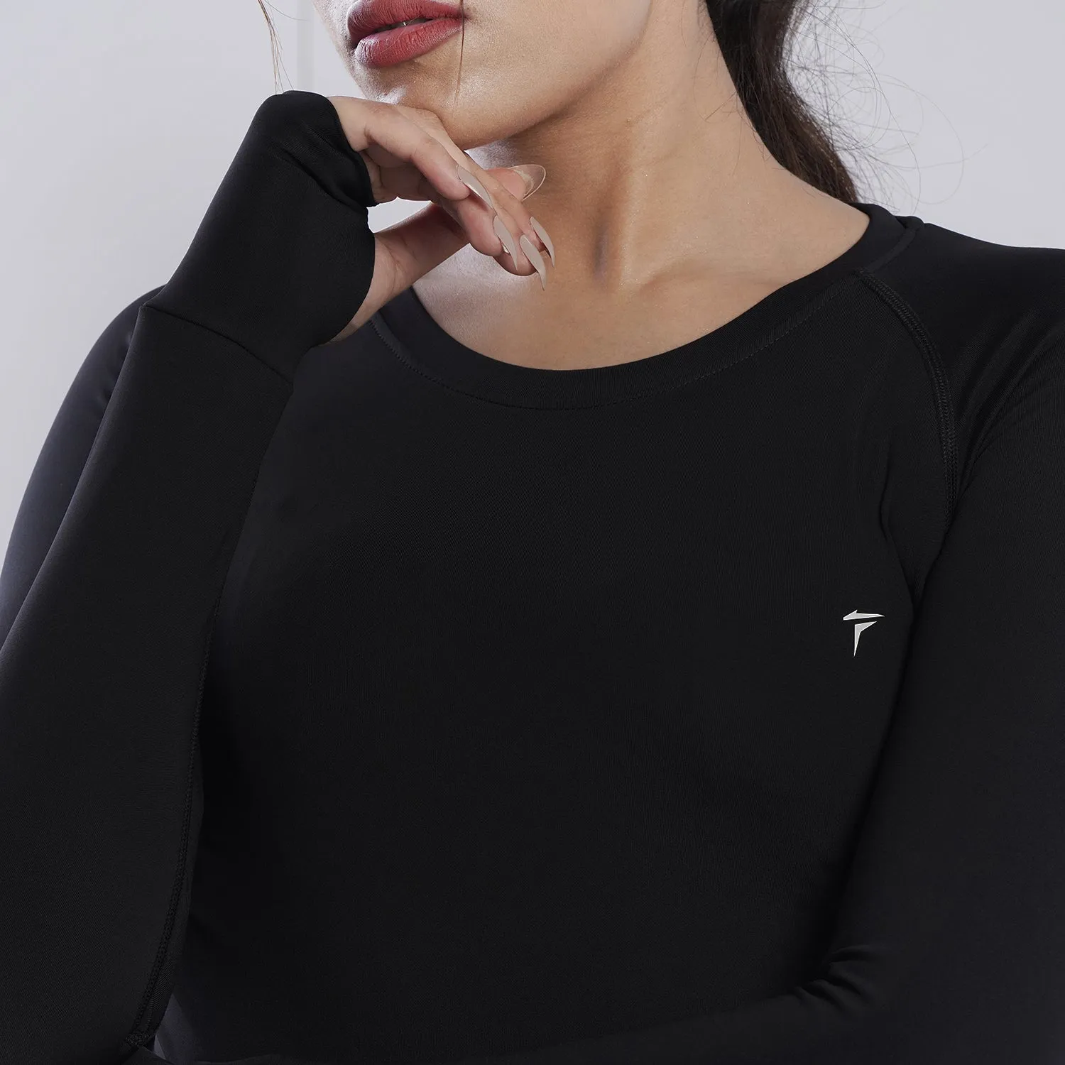 Tf-Premium Black Women Full Sleeve Performance Tee