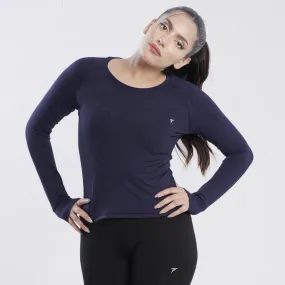 Tf-Premium Navy Women Full Sleeve Performance Tee