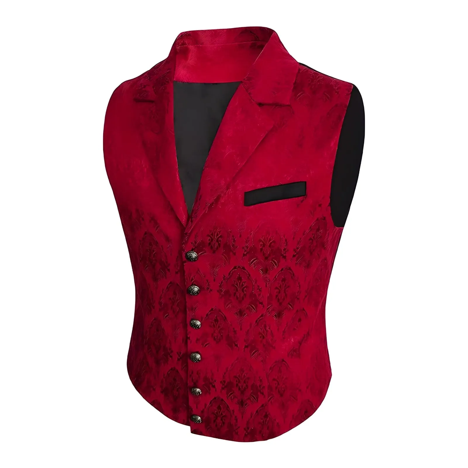 The Darius Jacquard Tuxedo Vest - Multiple Colors