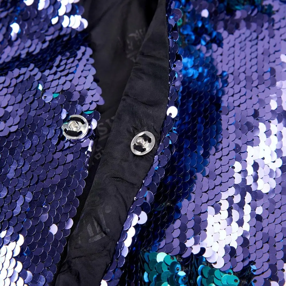 The Manifesto Sequin Vest - Plum