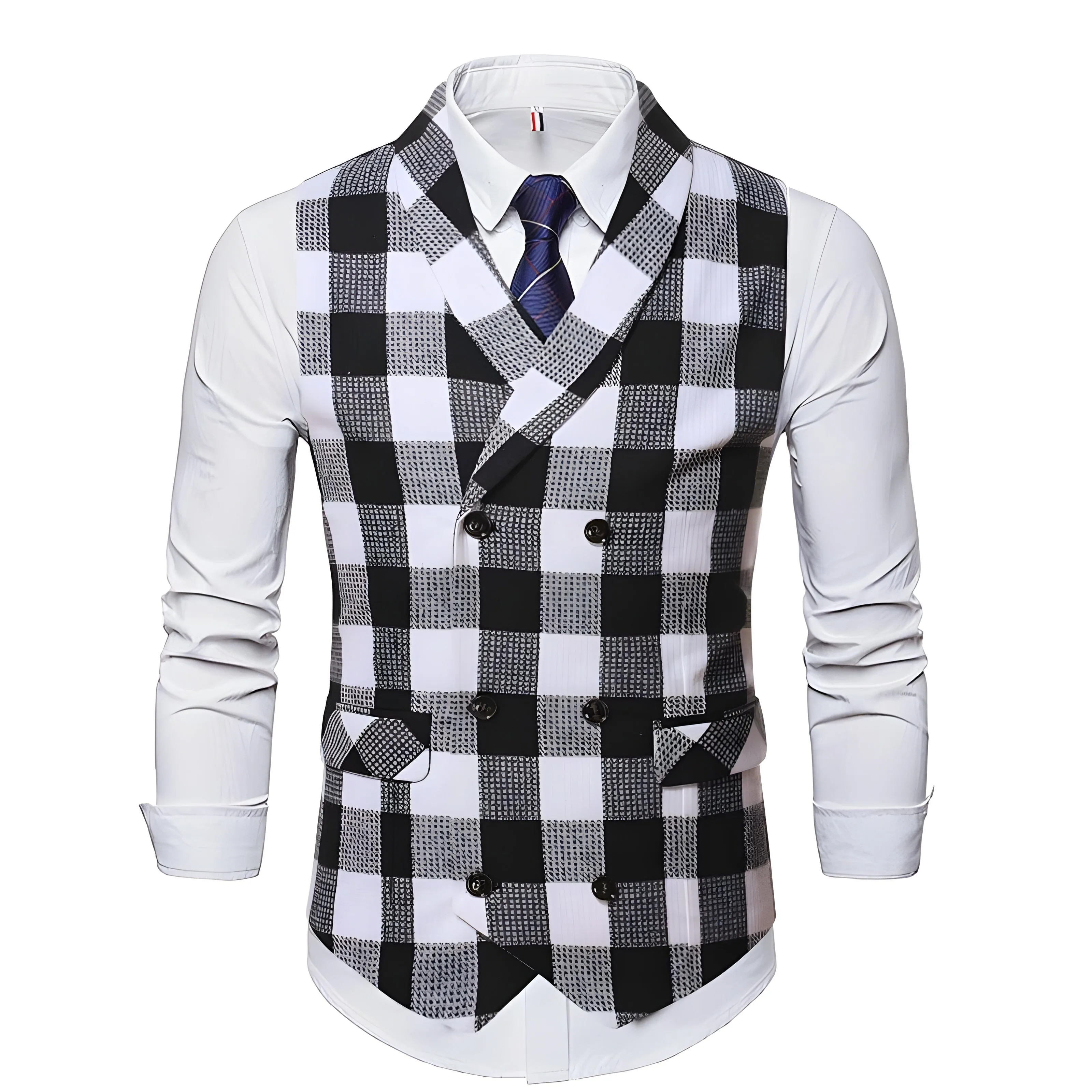 The Orwell Plaid Vest