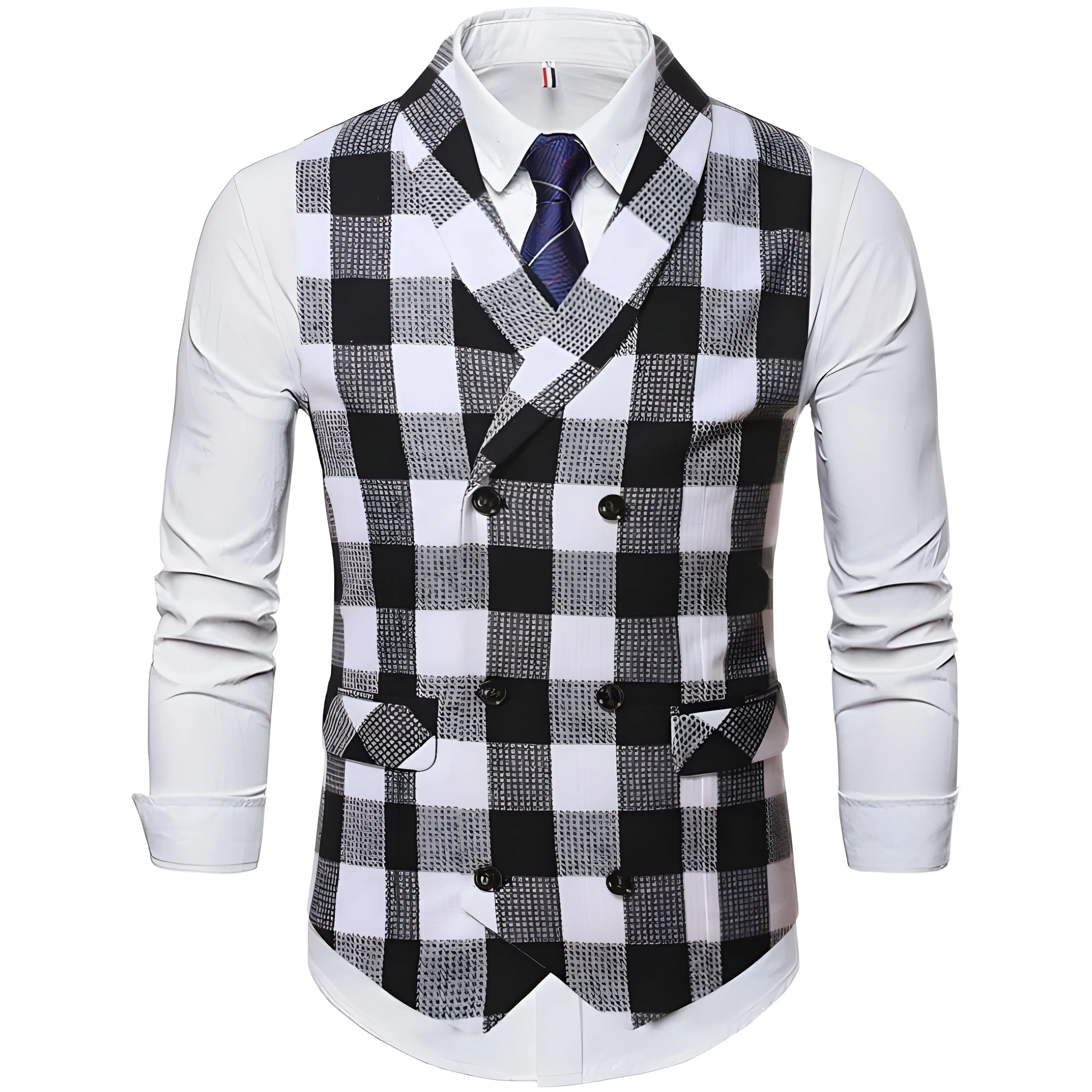 The Orwell Plaid Vest