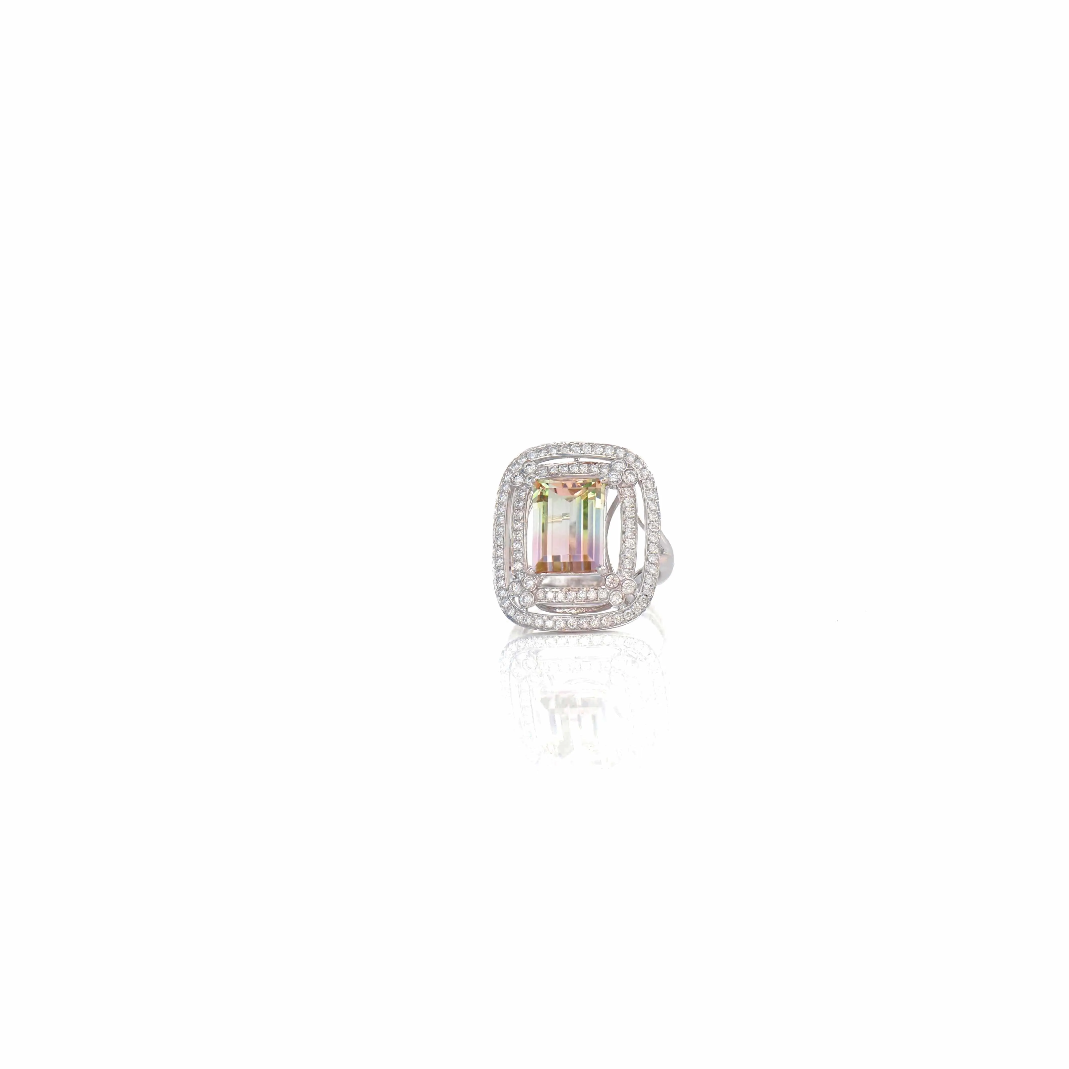 The Princess - Diamonds & Tourmaline Ring