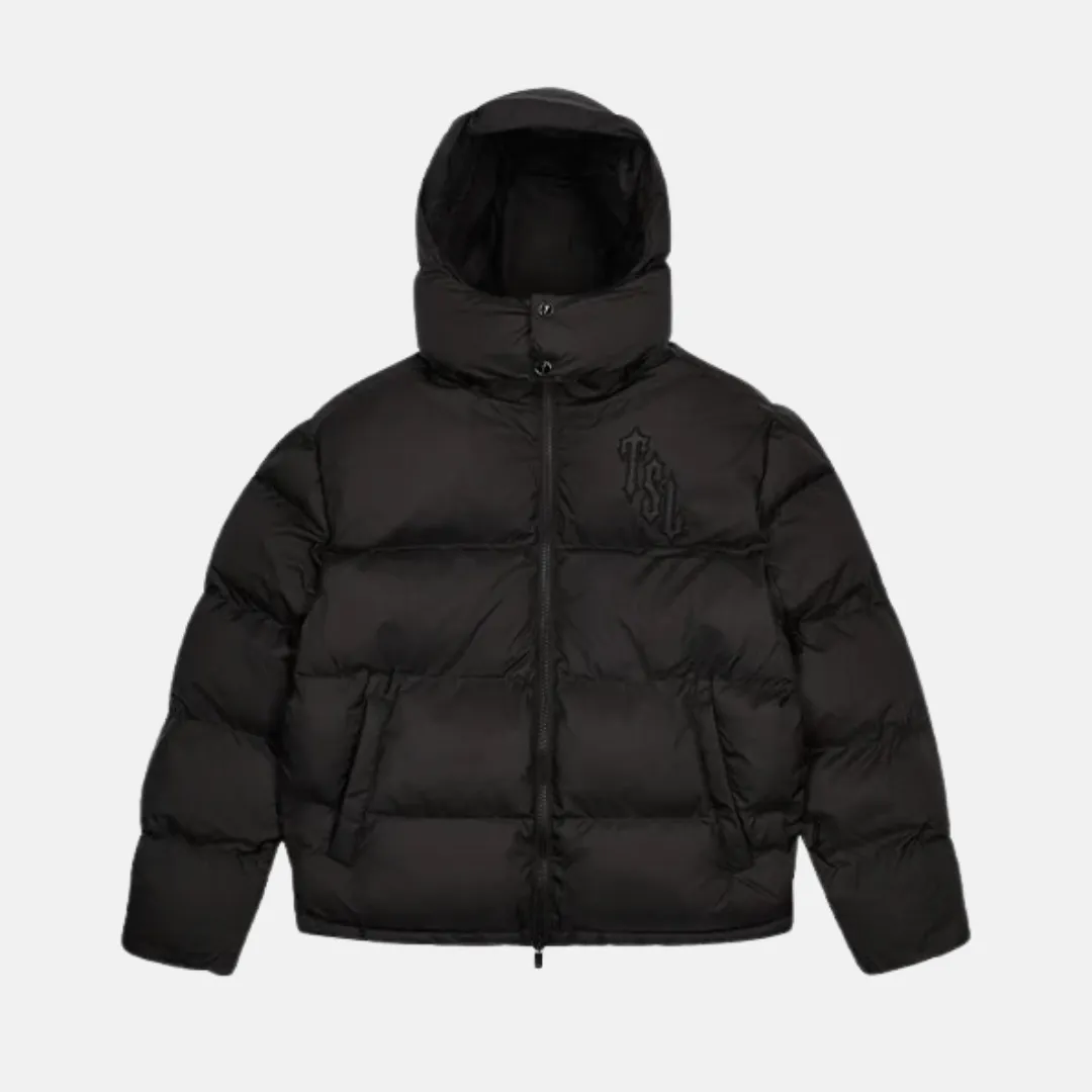 Trapstar Shooters Hooded Puffer Jacket - Blackout / Reflective