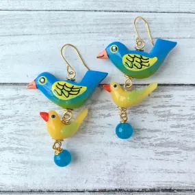 Tropical Paradise Bird Earrings